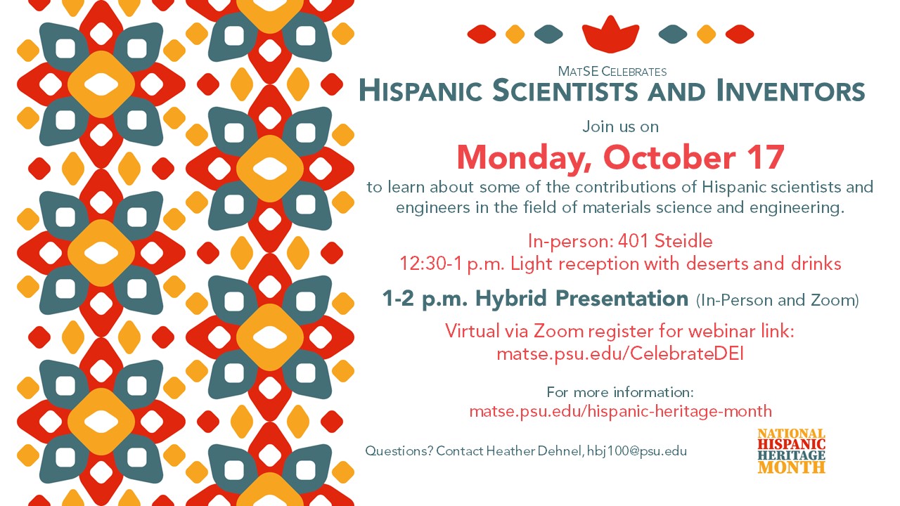 MatSE Celebrates Hispanic Scientists and Inventors