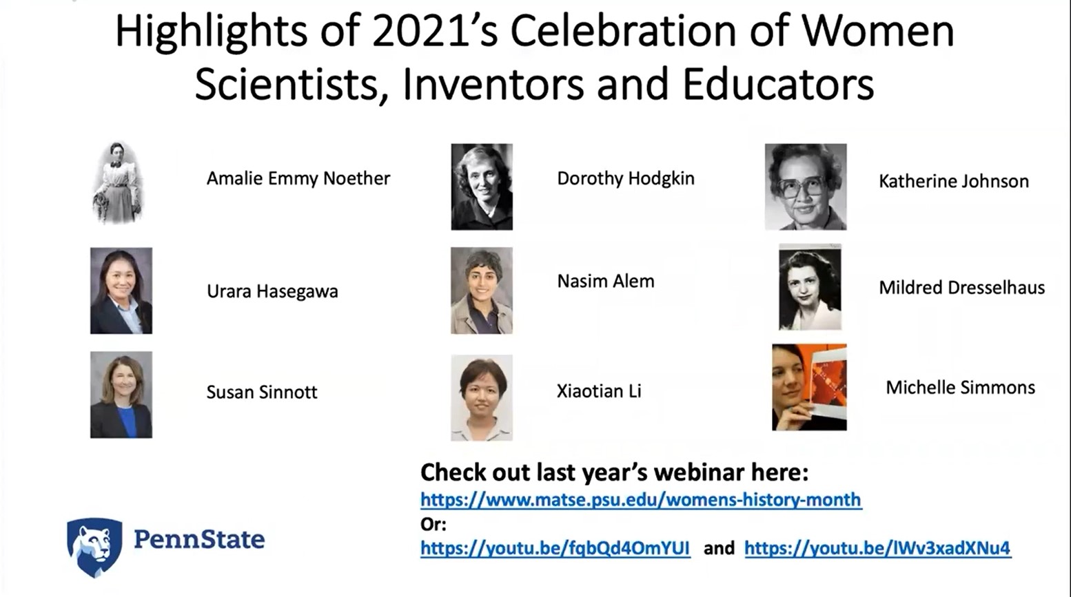 MatSE celebrates women scientists
