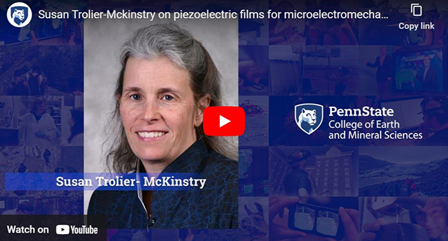 Susan Trolier-Mckinstry on piezoelectric films for microelectromechanical systems