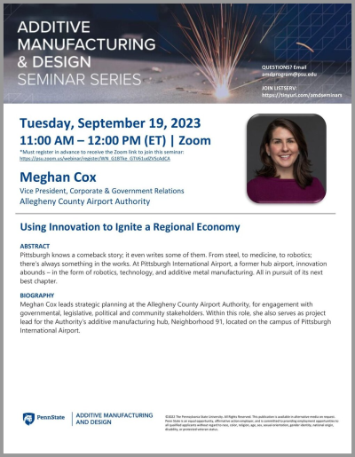 Penn State AMD Virtual Seminar | Meghan Cox 