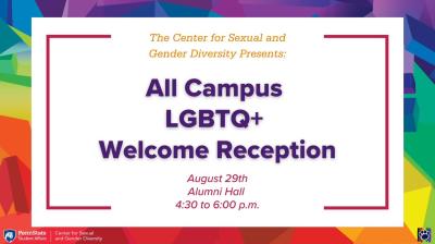 All Campus LGBTQ+ Welcome Reception