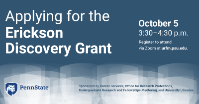 Applying for Erickson Discovery Grant