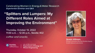 Celebrate Women in Energy and Water Research Seminar