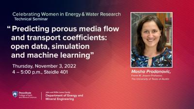 Celebrate Women in Energy and Water Research, Technical Seminar