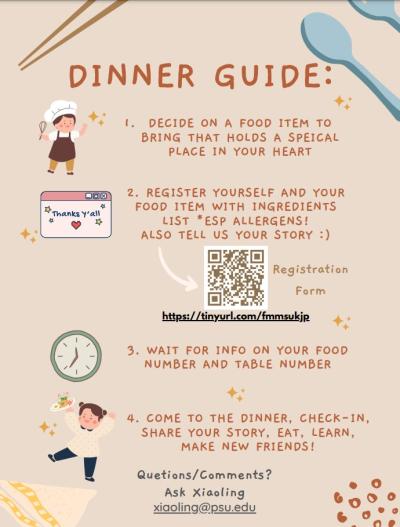 Dinner Guide to Cultural Exchange Potluck Dinner