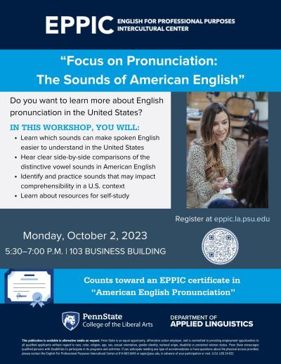 "Focus on Pronunciation: The Sounds of American English"
