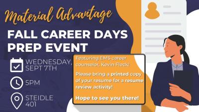 Fall Career Days Prep Event - Material Advantage
