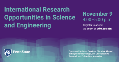 International Research Opportunities in Science and Engineering