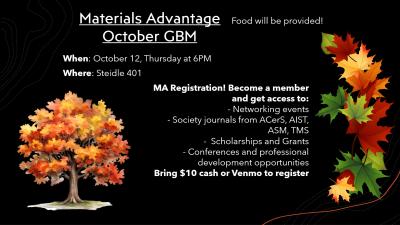 Materials Advantage - October GBM