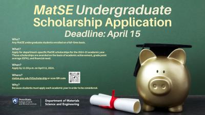 MatSE Undergraduate Scholarship Application