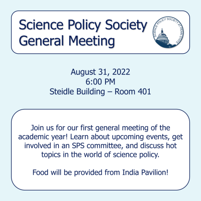 Science Policy Society General Meeting