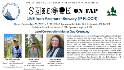 Science on tap - Local Conservation: Musser Gap Greenway