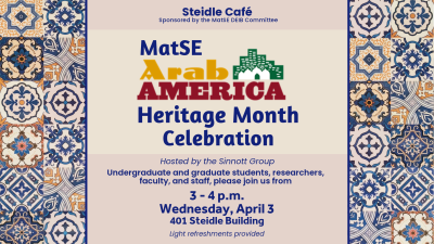 Steidle Café - Arab American Heritage Month Celebration