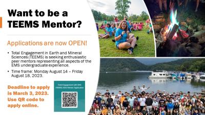 TEEMS Mentor Applications are open