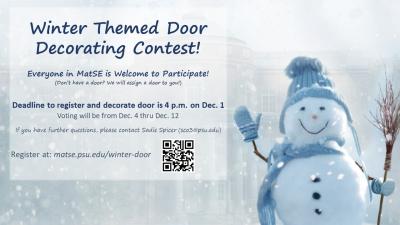 Winter Themed Door Decorating Contest