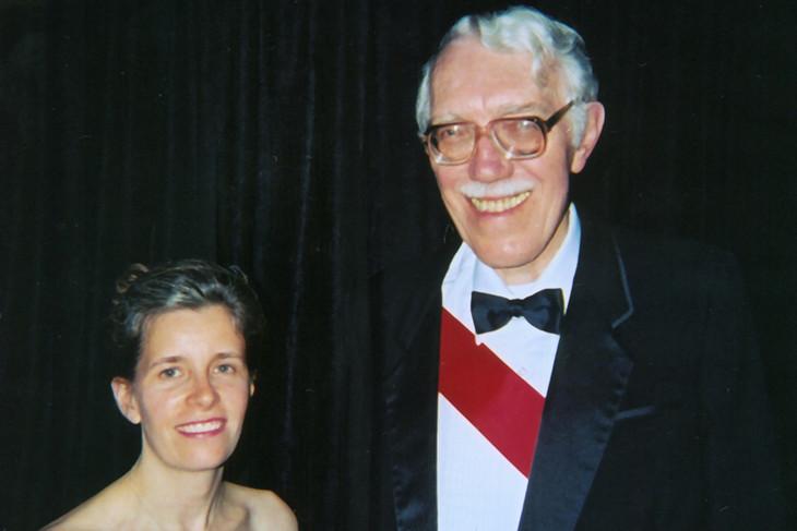 Susan Trolier-McKinstry,with renowned materials scientist Robert Newnham